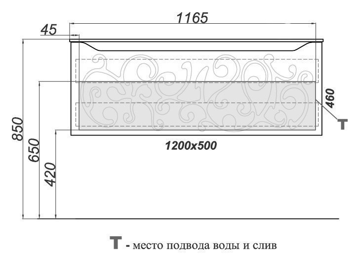 Тумба с раковиной Clarberg Elegance 100 для ванной в интернет-магазине Sanbest