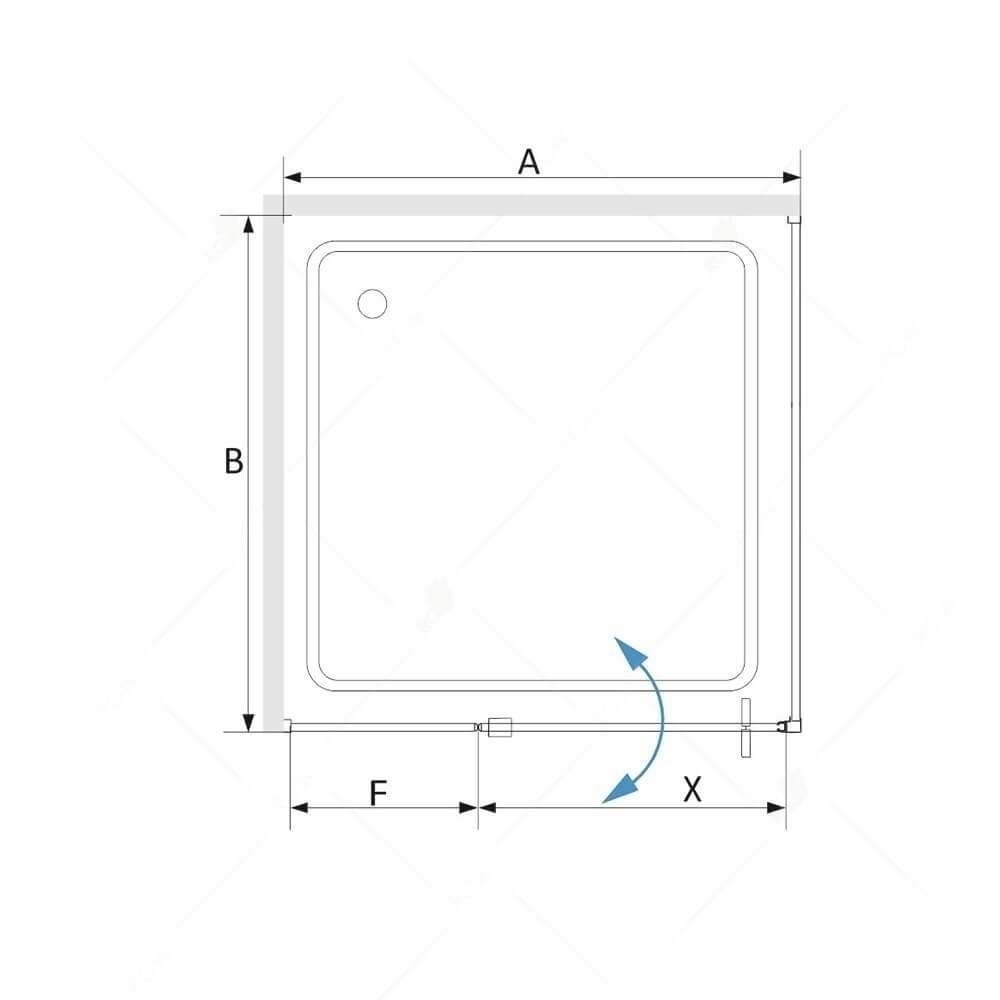 Душевой уголок RGW Stilvoll SV-34 100x100 купить в интернет-магазине Sanbest