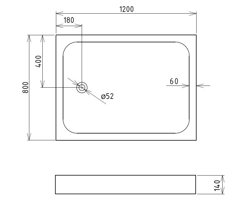 Душевой поддон Gemy ST13T 120x80 купить в интернет-магазине Sanbest