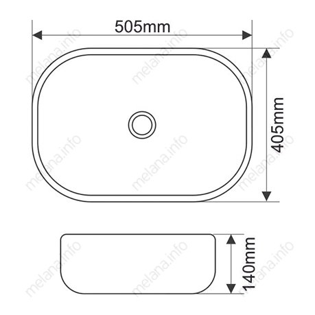 Раковина Melana MLN-78104 купить в интернет-магазине Sanbest
