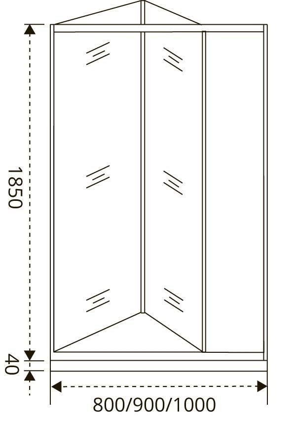 Душевая дверь Good door INFINITY SD 90 прозрачная купить в интернет-магазине Sanbest