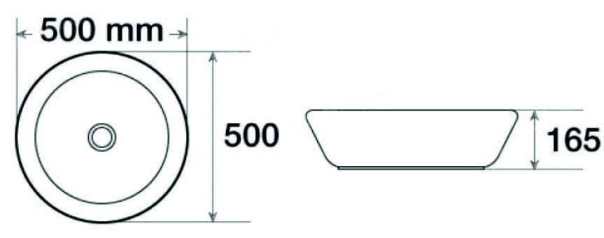 Раковина накладная SantiLine 50 SL-1064 белая купить в интернет-магазине Sanbest