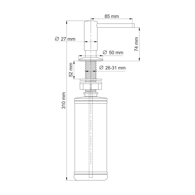 Диспенсер WasserKRAFT K-75993 золото матовое купить в интернет-магазине сантехники Sanbest