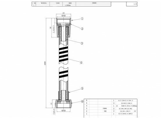 Душевой шланг Bravat P7233CP-1-RUS купить в интернет-магазине сантехники Sanbest