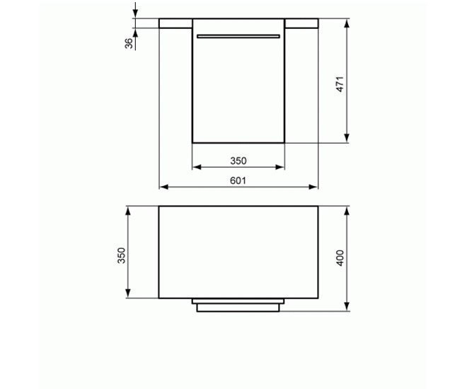 Боковой шкафчик Ideal Standard Daylight K2222EG 35 серый дуб для ванной в интернет-магазине сантехники Sanbest