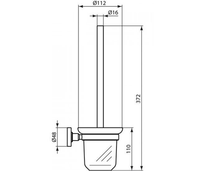 Туалетный ершик Ideal Standard IOM A9119AA купить в интернет-магазине сантехники Sanbest