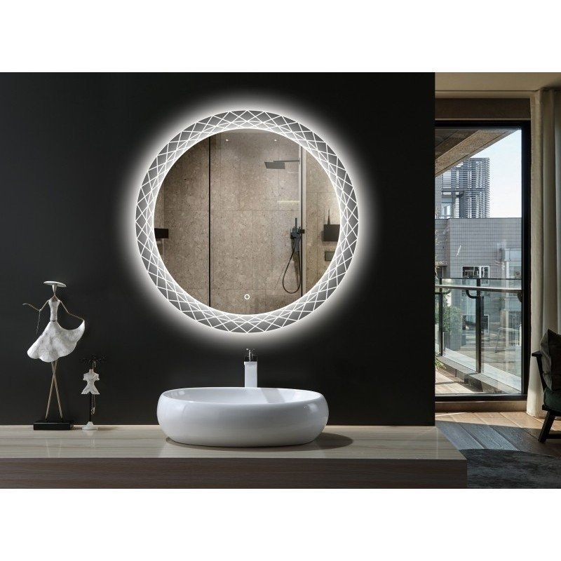 Зеркало с подсветкой Esbano ES-3599YD 50 в ванную от интернет-магазине сантехники Sanbest