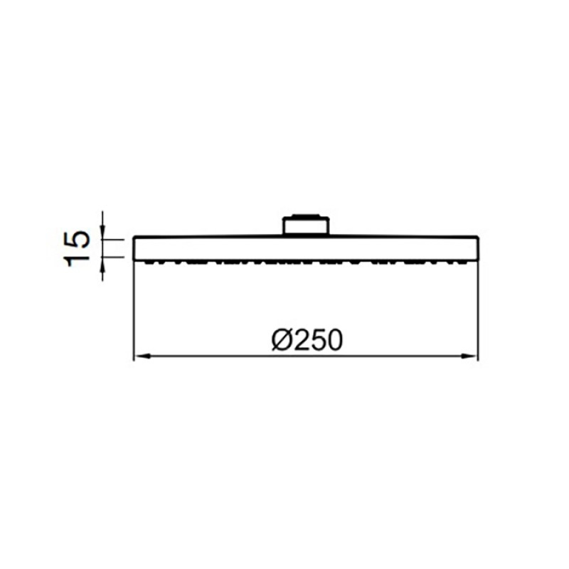 Верхний душ Webert SHOWER SET AC1011015PVC хром купить в интернет-магазине сантехники Sanbest