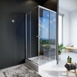 Душевой уголок Koller Pool Watrfall Line NC80 80x80 матовый купить в интернет-магазине Sanbest