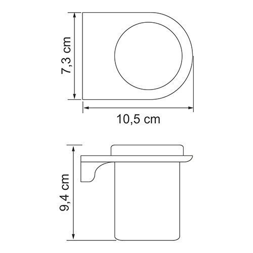 Стакан подвесной WasserKRAFT Kammel K-8328WHITE купить в интернет-магазине сантехники Sanbest