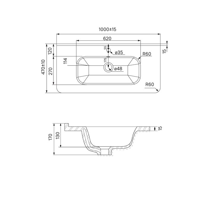 Тумба с раковиной Iddis Edifice EDI10WFi95K 100 белая для ванной в интернет-магазине Sanbest