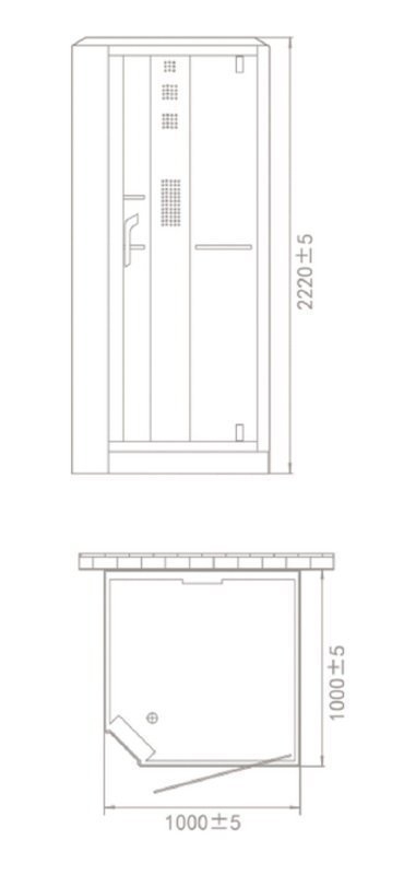 Душевая кабина Orans Diamond SR-89101S 100х100 white купить в интернет-магазине Sanbest