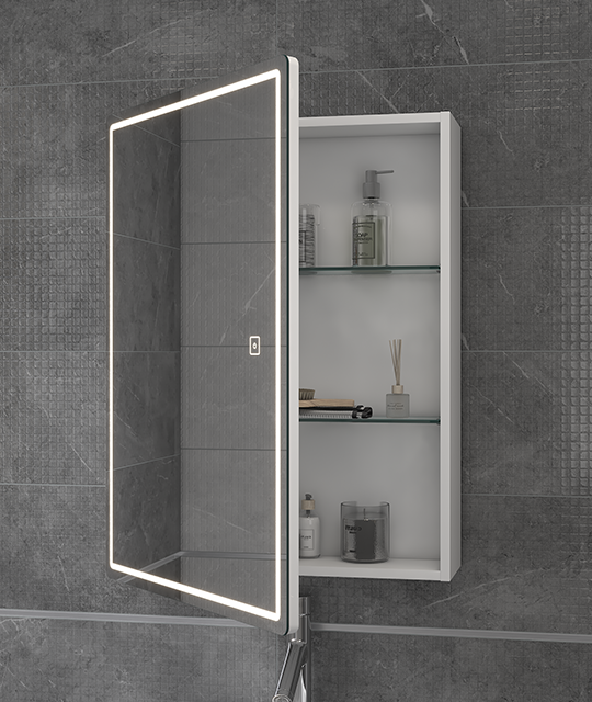 Зеркальный шкаф VIGO Geometry zsh.GEO.60.El в ванную от интернет-магазине сантехники Sanbest