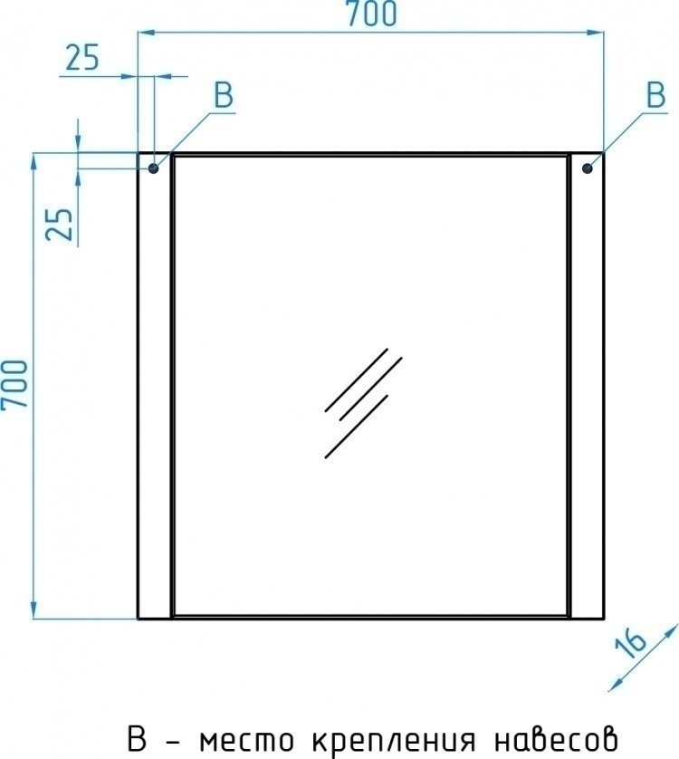 Зеркало Style Line Лотос 70x70 в ванную от интернет-магазине сантехники Sanbest