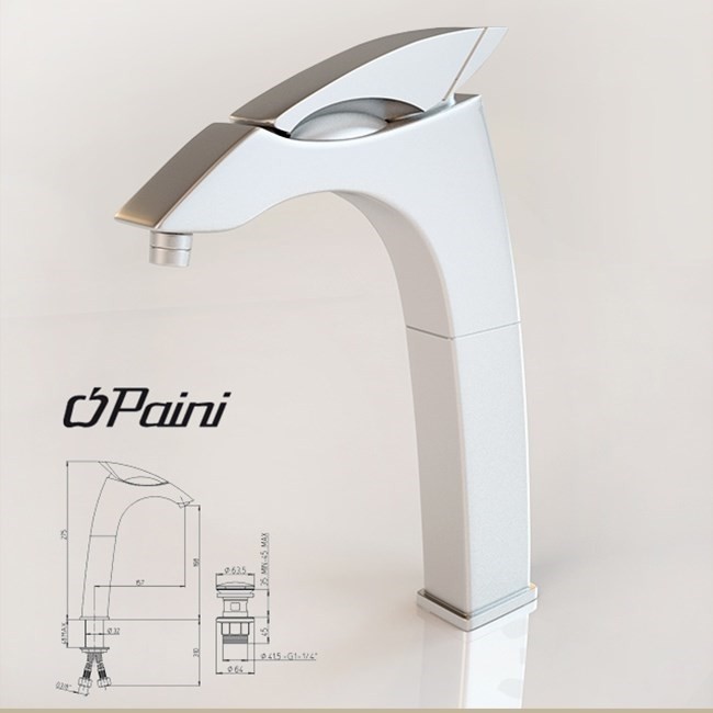 Смеситель для раковины PAINI F1 F1CR211LL2SSSRKM хром купить в интернет-магазине сантехники Sanbest