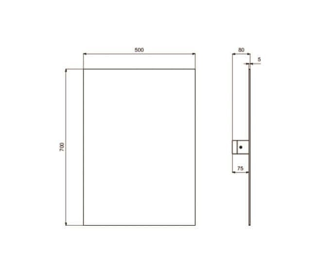 Зеркало Ideal Standard Contour 21 S5059BH 50x70 в ванную от интернет-магазине сантехники Sanbest