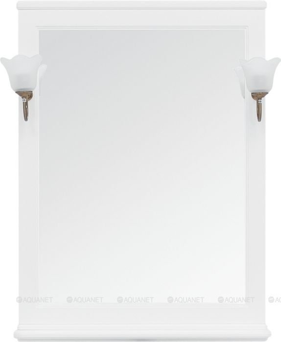 Зеркало Aquanet Валенса 75 белый в ванную от интернет-магазине сантехники Sanbest