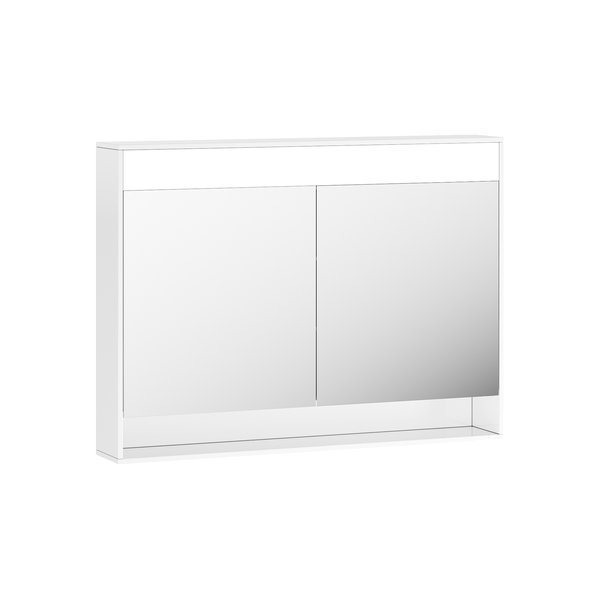 Зеркальный шкаф Ravak STEP X000001421 100 белый в ванную от интернет-магазине сантехники Sanbest