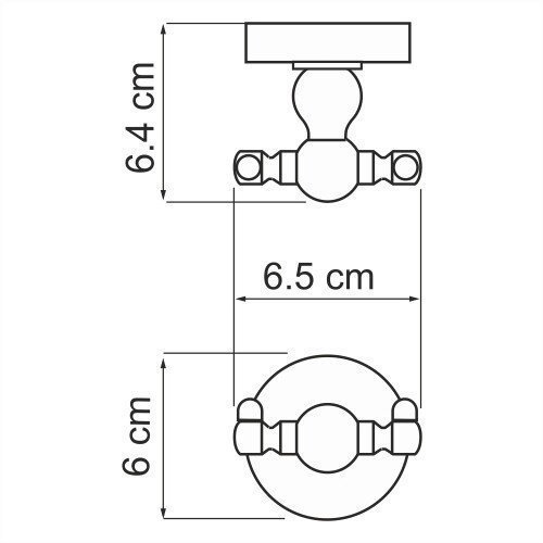 Крючок WasserKRAFT Nau K-7723D купить в интернет-магазине сантехники Sanbest