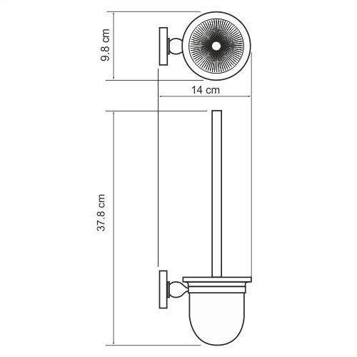 Ёршик для туалета WasserKRAFT Diemel K-2227 купить в интернет-магазине сантехники Sanbest