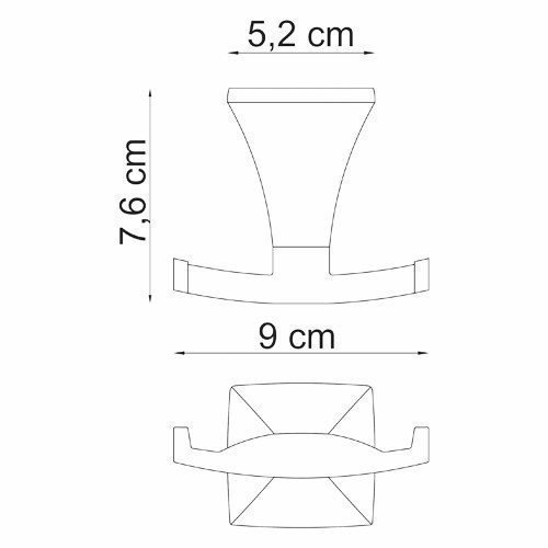 Крючок WasserKRAFT Wern K-2523D купить в интернет-магазине сантехники Sanbest