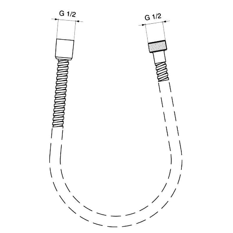 Шланг для душа Ideal Standard Cerawell A2403AA купить в интернет-магазине сантехники Sanbest