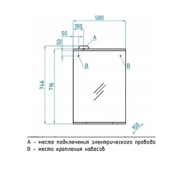 Зеркало Style Line Инга 50/С в ванную от интернет-магазине сантехники Sanbest