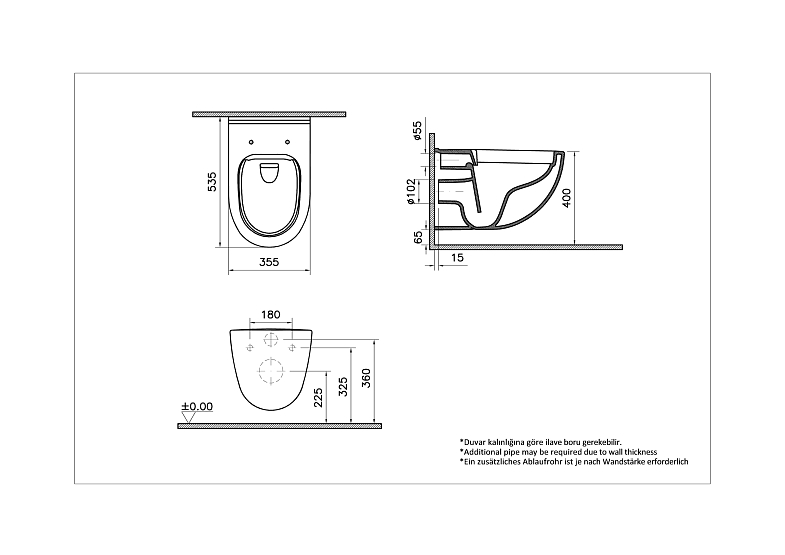 Унитаз подвесной Vitra S40 L-box 9005B003-7211 с инсталляцией, белый купить в интернет-магазине Sanbest