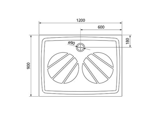 Душевой поддон Ravak Gigant Pro XA03G701010WM 120x90 белый матовый купить в интернет-магазине Sanbest