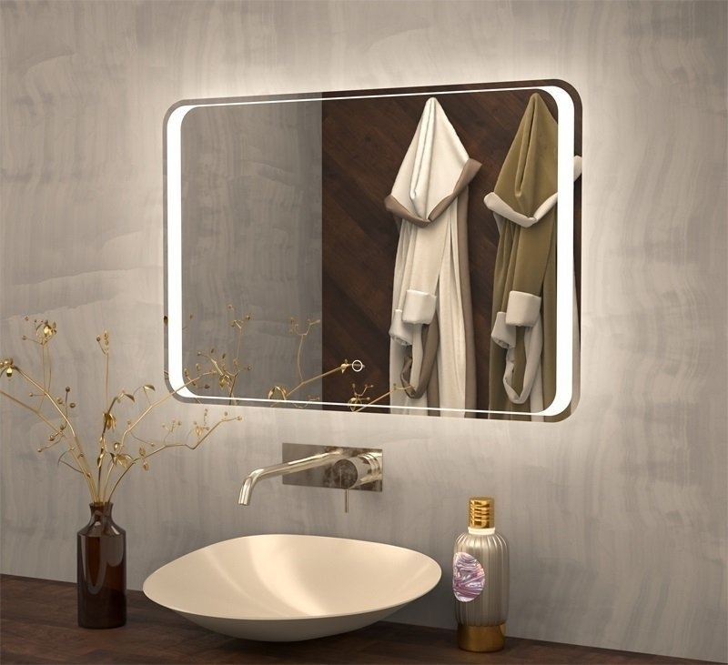 Зеркало Azario Valeria 100х80 в ванную от интернет-магазине сантехники Sanbest