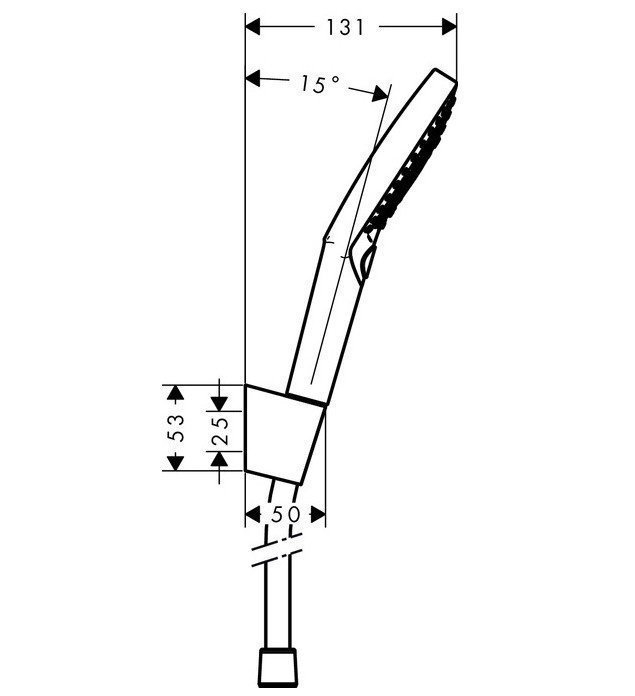 Душевая гарнитура Hansgrohe Raindance Select S 120 3jet 26701000 купить в интернет-магазине сантехники Sanbest