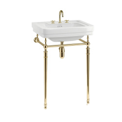 Консоль с раковиной Burlington Contemporary B1 3TH 90 золото для ванной в интернет-магазине сантехники Sanbest