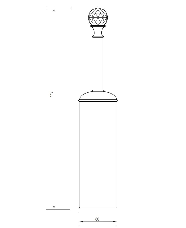 Ершик для туалета Migliore Amerida ML.AMR-60.413.DO золото/Swarovski купить в интернет-магазине сантехники Sanbest