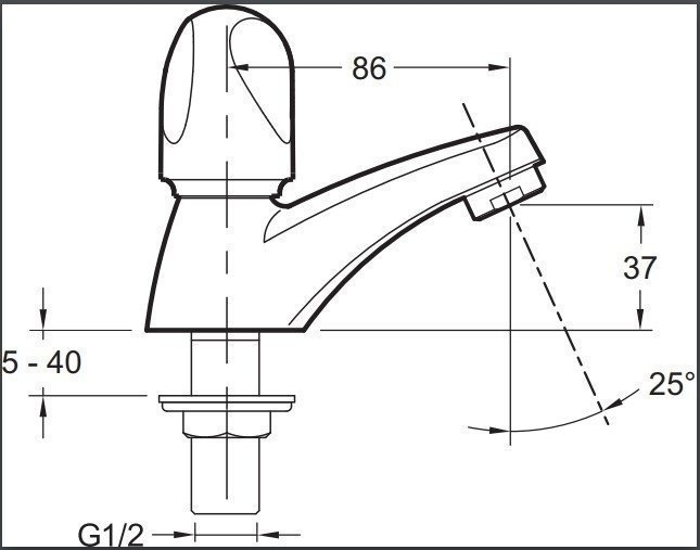 Cмеситель для раковины Jacob Delafon GALEO E72923-CP купить в интернет-магазине сантехники Sanbest