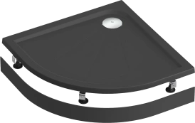 Душевой поддон литьевой Good Door Эклипс 80x80 черный купить в интернет-магазине Sanbest