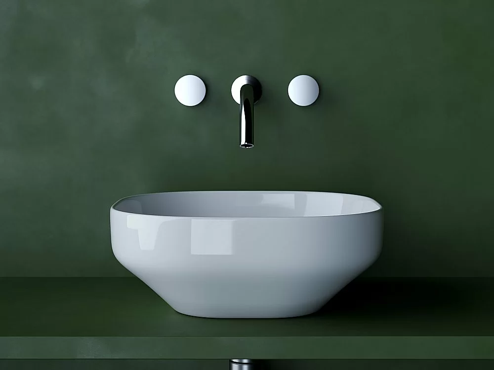 Раковина накладная Ceramica Nova Element 38 CN5032 белая купить в интернет-магазине Sanbest