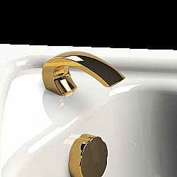 Излив Радомир Линкольн малый 1-28-3-0-0-663 золото купить в интернет-магазине сантехники Sanbest