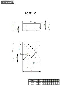 Душевой поддон Radaway Korfu C 90х90 купить в интернет-магазине Sanbest