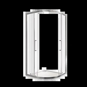 Душевой уголок Good Door NEO R-100-С-CH стекло прозрачное/профиль хром купить в интернет-магазине Sanbest