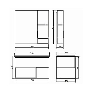 Тумба с раковиной Comforty Франкфурт 00-00011082 75 бетон светлый для ванной в интернет-магазине Sanbest