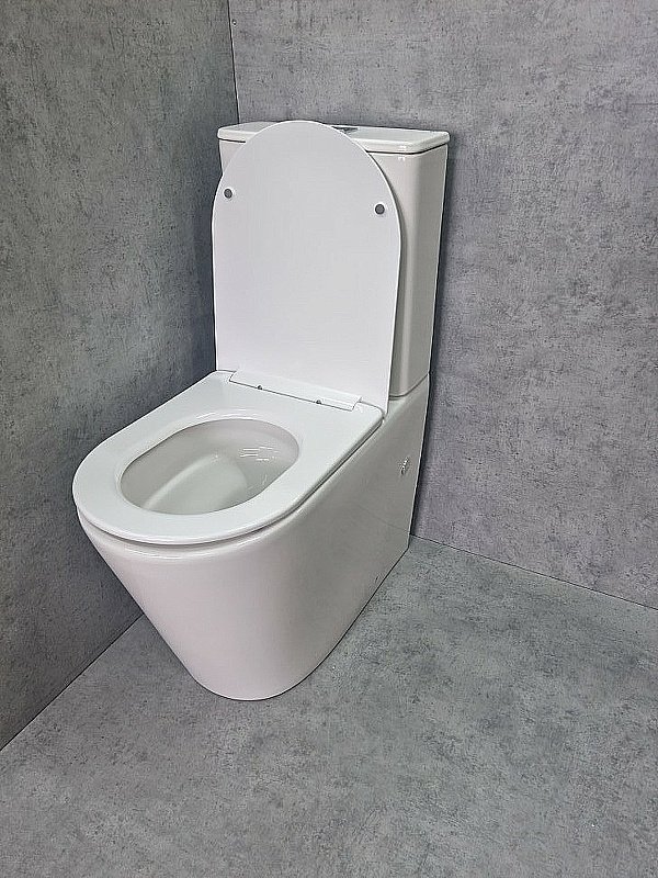 Унитаз напольный CeramaLux TR2178 белый, с бачком, с крышкой микролифт, слив торнадо купить в интернет-магазине Sanbest