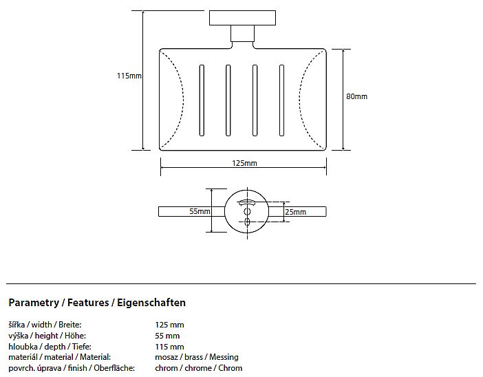 Мыльница Bemeta Omega 104208082 купить в интернет-магазине сантехники Sanbest