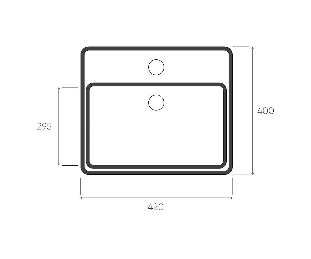 Раковина Bronze De Luxe Black Deer 42 1060BD белая, с декором купить в интернет-магазине Sanbest