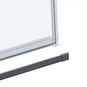 Душевой уголок Vincea Como Soft VSR-1CS9012CLGM 120x90 стекло прозрачное/профиль вороненая сталь купить в интернет-магазине Sanbest