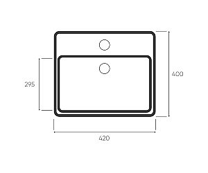 Раковина Bronze De Luxe Black Deer 42 1060BD белая, с декором купить в интернет-магазине Sanbest