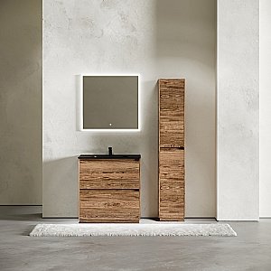 Тумба с раковиной Sancos Libra 90 LB90FECH дуб чарльстон для ванной в интернет-магазине Sanbest