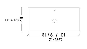 Тумба с раковиной и столешницей Armadi Art Vallessi 60 антрацит матовый для ванной в интернет-магазине Sanbest