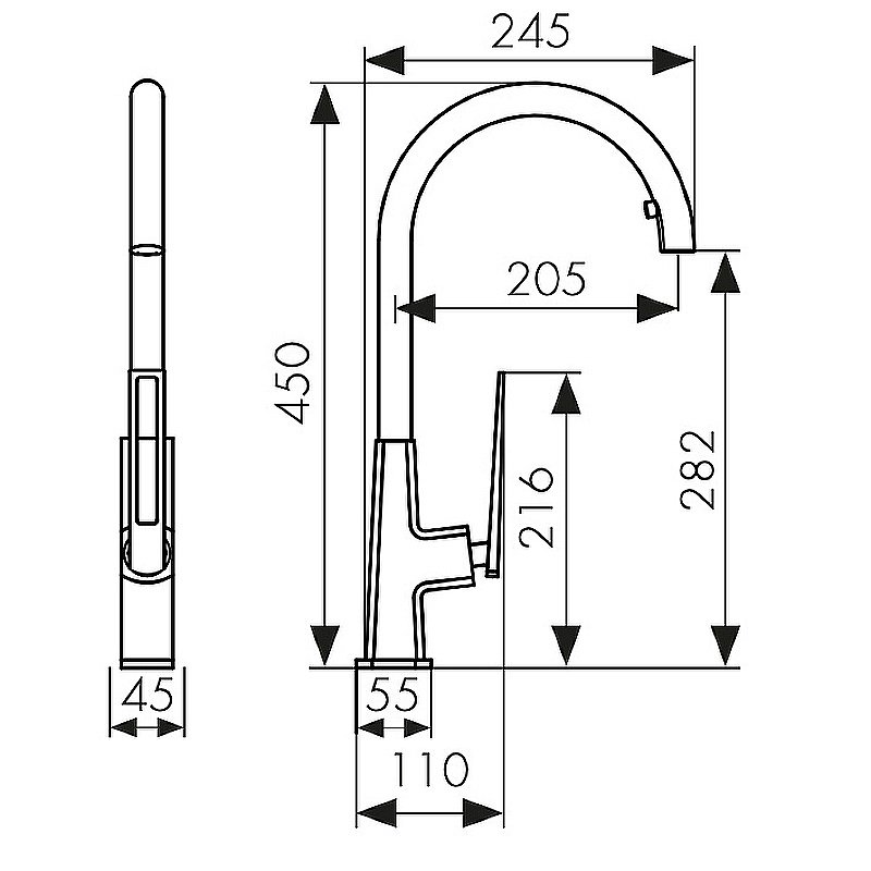Смеситель для кухни Kaiser Merkur 27166 купить в интернет-магазине сантехники Sanbest