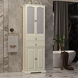 Пенал Опадирис Риспекто 60 слоновая кость для ванной в интернет-магазине сантехники Sanbest