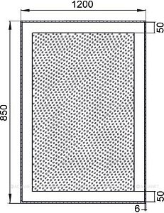 Зеркало LED Aquanet Алассио 249349 120x85 в ванную от интернет-магазине сантехники Sanbest